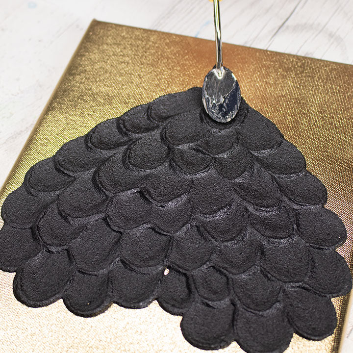 3D pasta per goffratura nera ARTMIE Midnight | sabbia fine di peso diverso