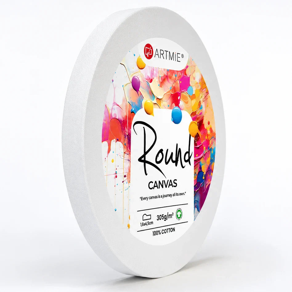 ARTMIE quadro rotondo su telaio | dimensioni diverse