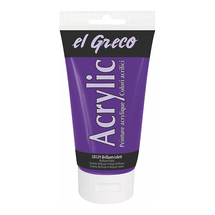 Colore acrilico El Greco 150 ml – Brilliant Violet