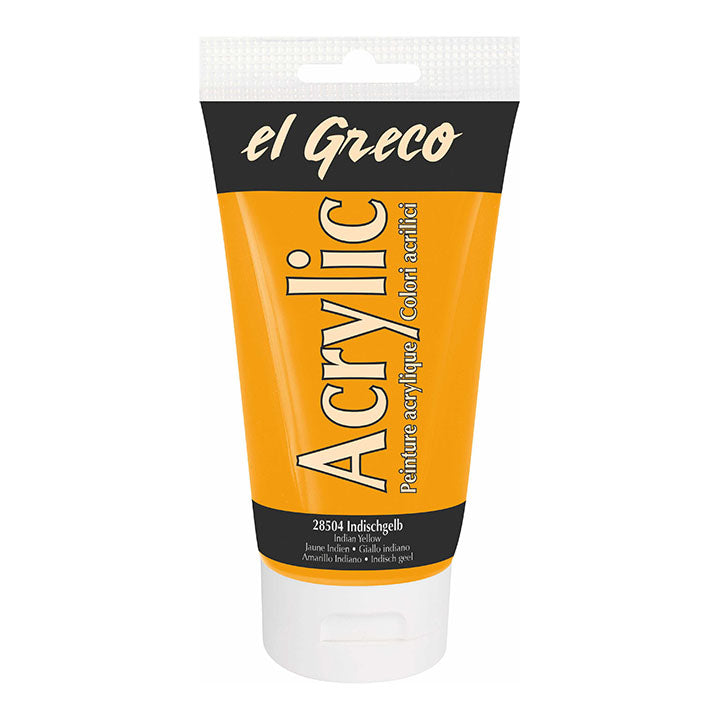 Colore acrilico El Greco 150 ml – Indian Yellow