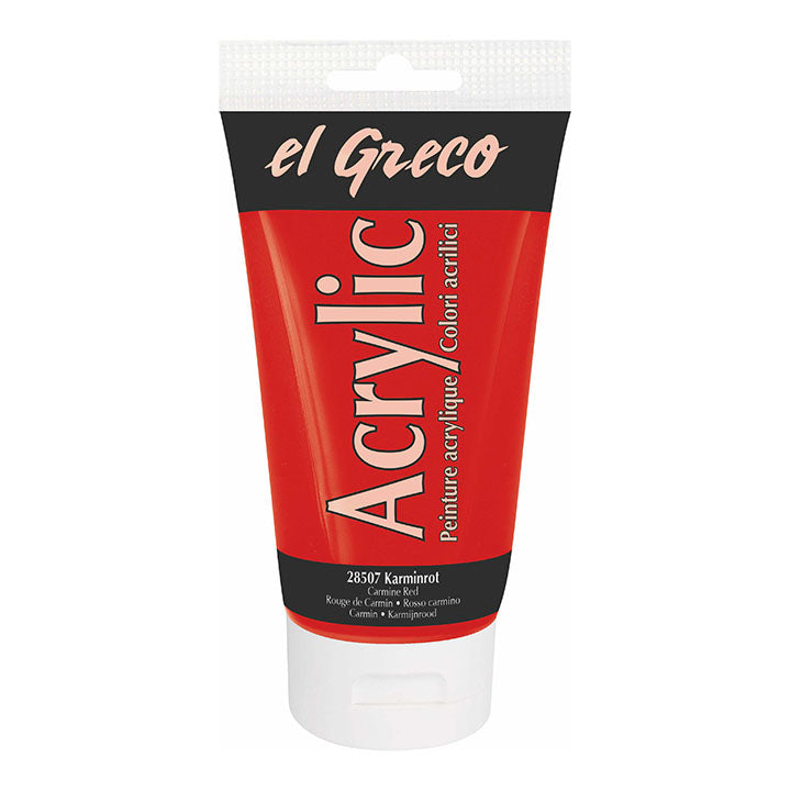 Colore acrilico El Greco 150 ml – Carmine Red