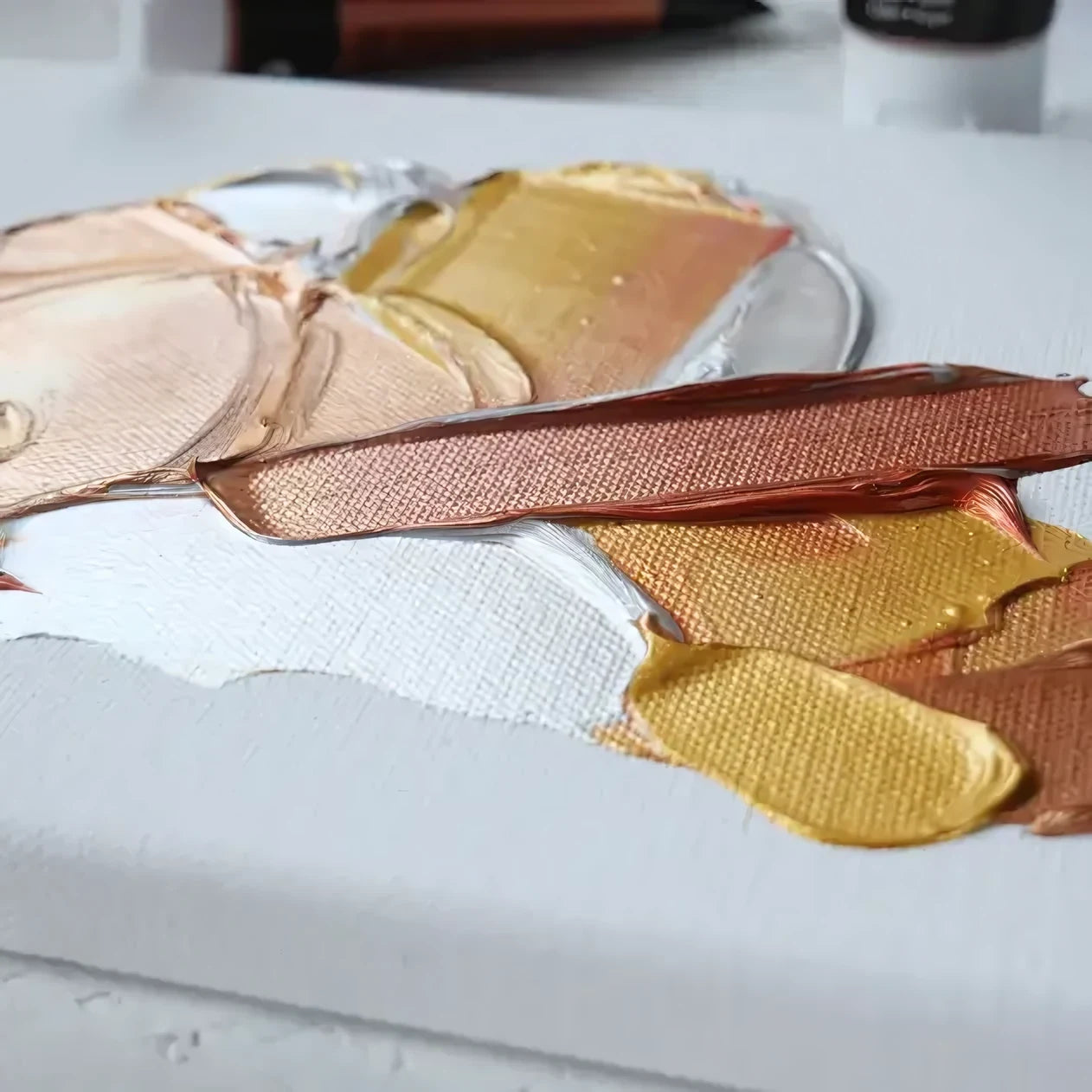 Set di colori acrilici metallizzati El Greco — 4 × 75 ml