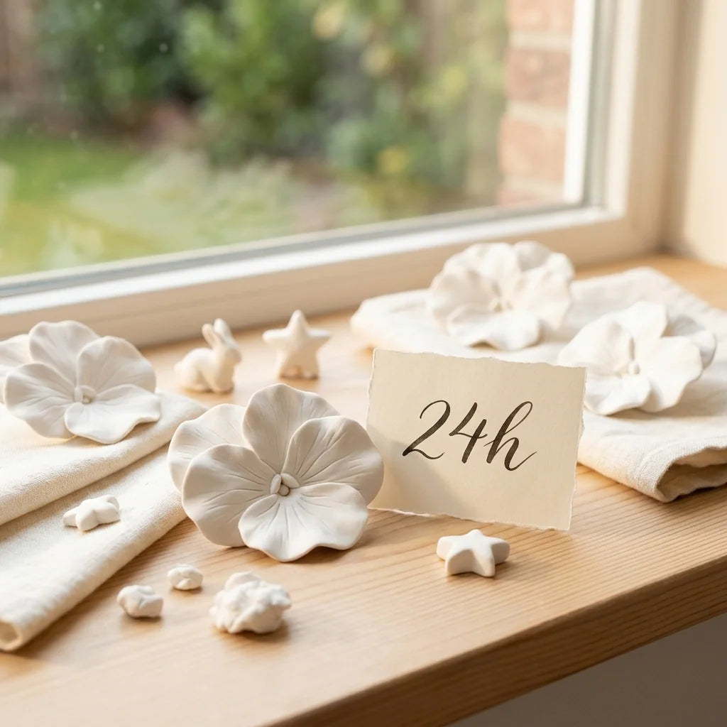 Il progetto finito con Cloudy Clay asciuga all'aria in 24 ore