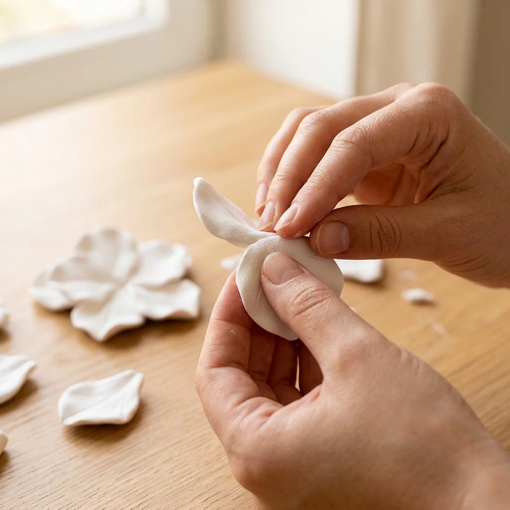 Formazione di una figura con la pasta modellabile leggera