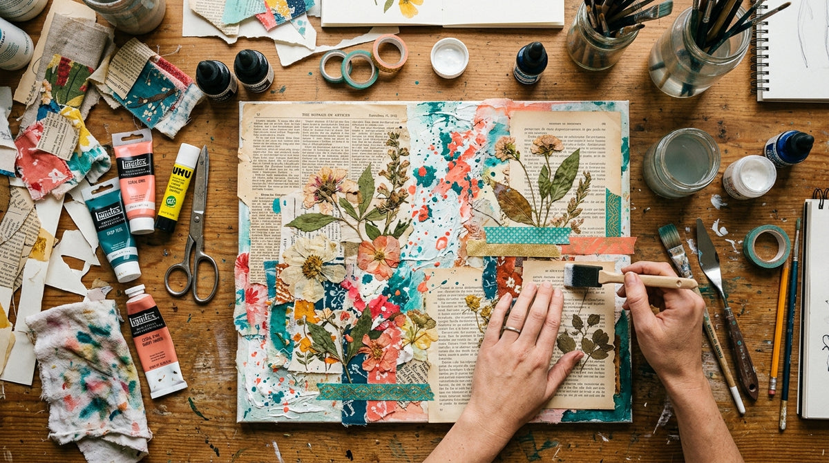 10 dôvodov prečo začať s technikou Mixed media