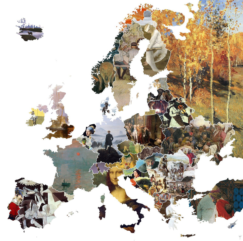 Kunstkaart van Europa: wie vertegenwoordigt Slowakije?