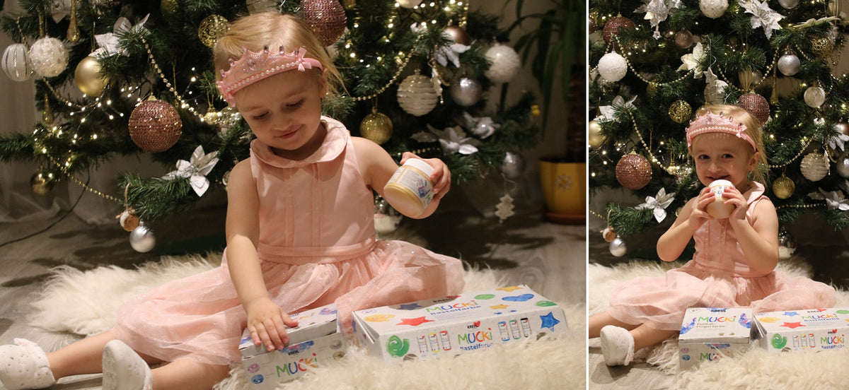 Malen mit Kindern und kreative Weihnachtsdekoration