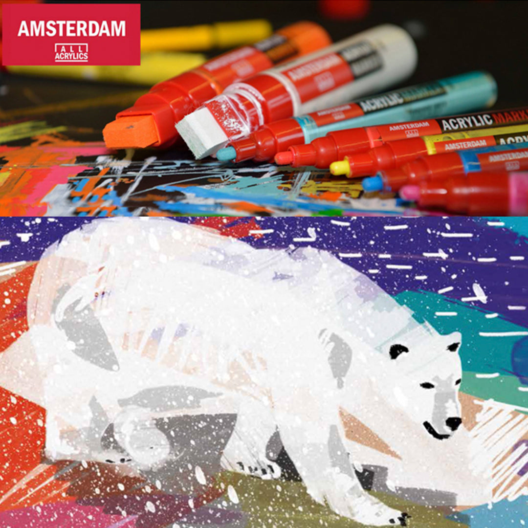 Sada fixiek Amsterdam na bielom podklade