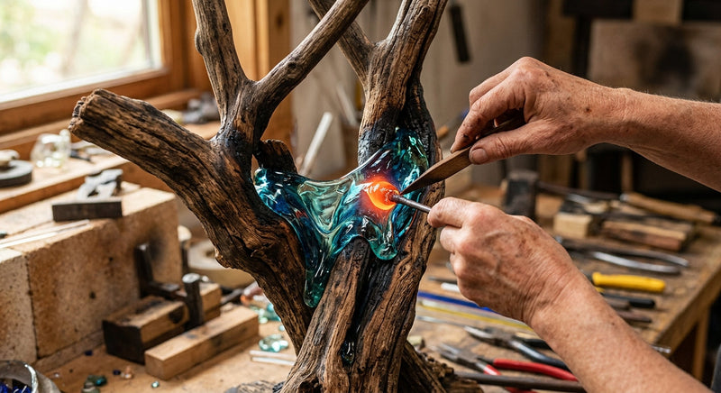 Creare arte con vetro fuso e legno: l'arte unica di Slagerman e Fishman