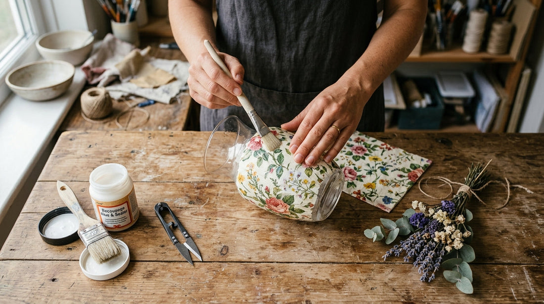 Decoupage su vetro: guida completa alla tecnica e ai materiali migliori