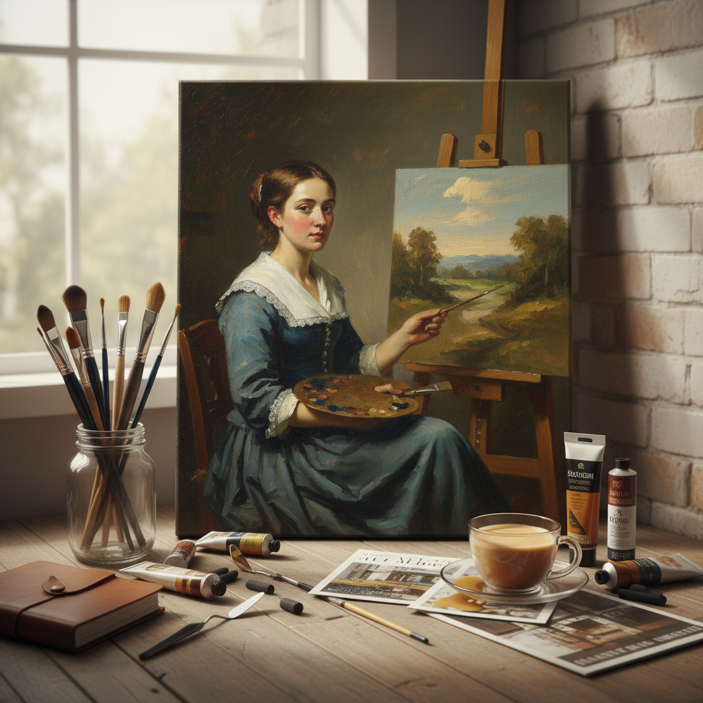 historical painting by a female artist