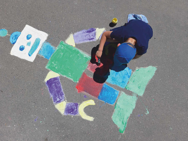 Stoepkrijtverf voor kinderen: zomerplezier met KREUL Streety