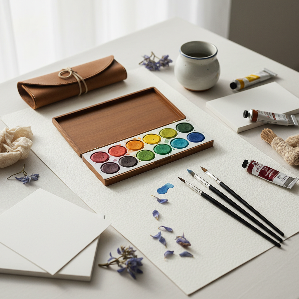 texture of high quality watercolor paper