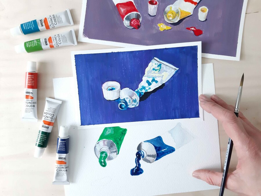 ARTMIE — Kako slikati gvaš bojama