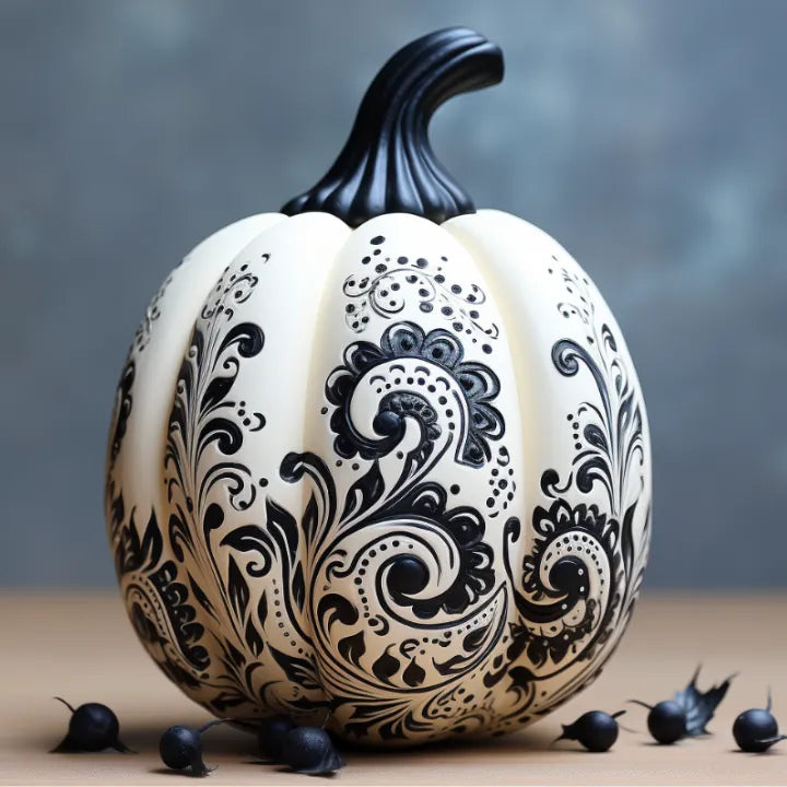 Come dipingere una zucca con la tecnica Zentangle?