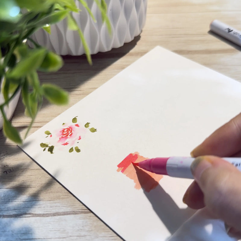 Come sfumare i colori con i pennarelli a pennello: semplici effetti ombré