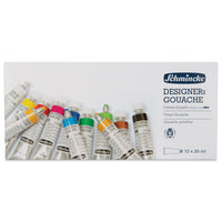 Colori a tempera Schmincke DESIGNERs Gouache in set di cartone, 12 x 20 ml