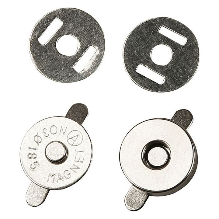 Bottoni magnetici in metallo da 18 mm - confezione da 25 pezzi