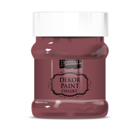 Gessetto decorativo Chalky Pentart 230 ml – Burgundy red