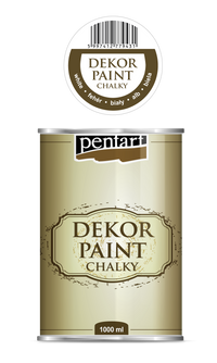 dekor paint chalky 1000 ml – bianco