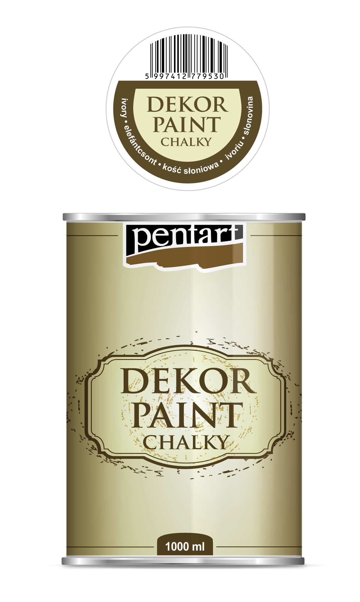 dekor paint chalky 1000 ml – avorio