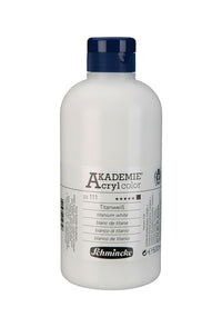Colore acrilico Schmincke AKADEMIE Acryl color 500 ml – 111 Bianco titanio