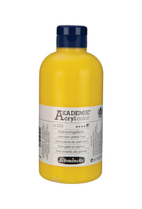 Colore acrilico Schmincke AKADEMIE Acryl color 500 ml – 223 Tonalità giallo cadmio