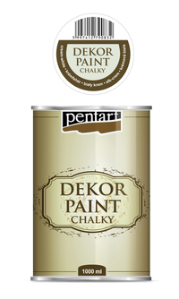 dekor paint chalky 1000 ml – crema