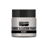 delicate fabric & leather paint 50 ml – argento