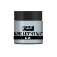 delicate fabric & leather paint 50 ml – argento bluastro