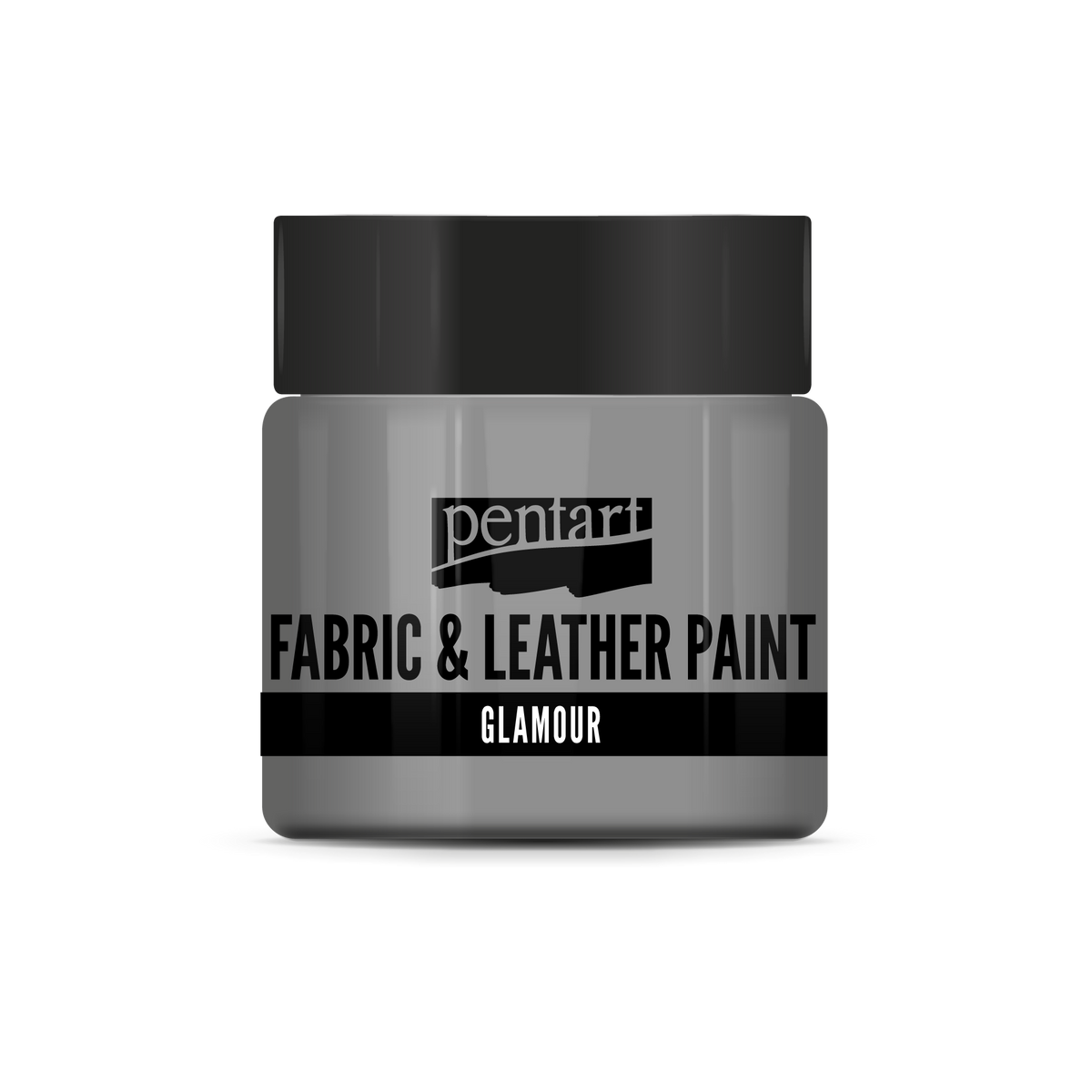 glamour fabric & leather paint 50 ml – argento