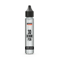 Pentart 3D Decor pen pennarello decorativo glitterato 30 ml argento
