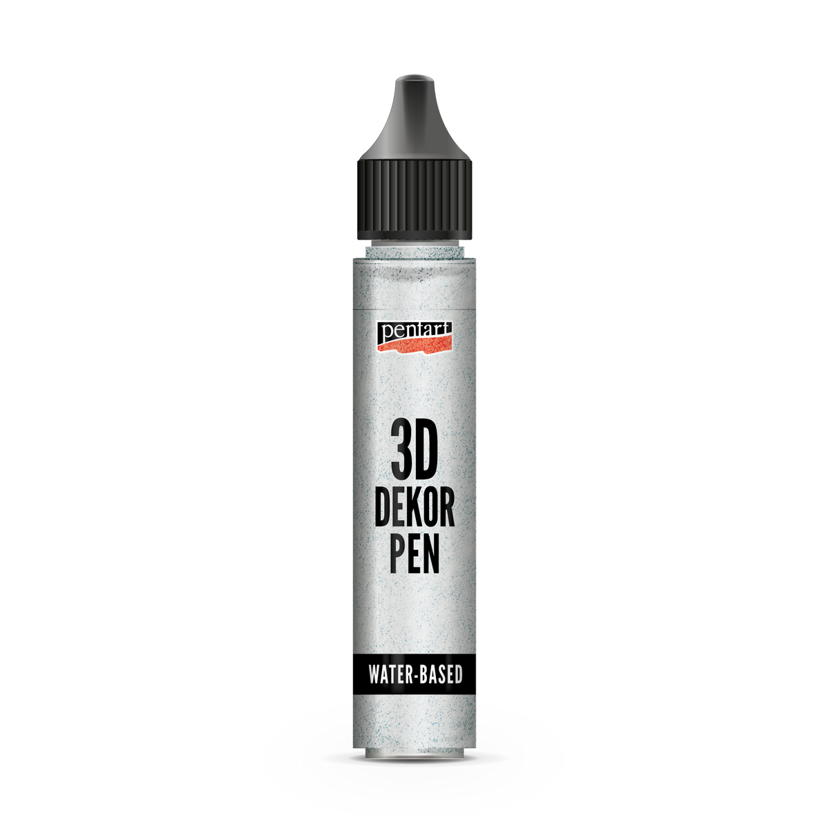 Pentart 3D Decor pen pennarello decorativo glitterato 30 ml argento