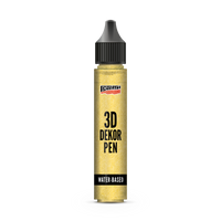 Penna 3D glitter Pentart 3D Decor Pen - oro, 30 ml
