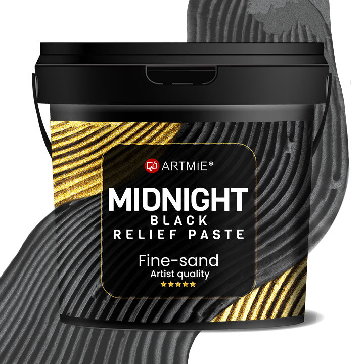 3D pasta per goffratura nera ARTMIE Midnight | sabbia fine di peso diverso