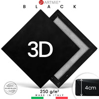 3D tela per pittura nera con telaio PROFI | varie dimensioni