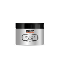 Smalto glitterato Pentart Junior Paints Shimmer Glaze 150 ml – argento