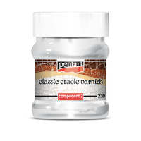 Vernice craquelé Pentart classica, bicomponente, set da 230 ml