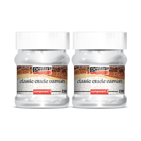 Vernice craquelé Pentart classica, bicomponente, set da 230 ml