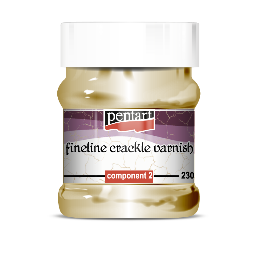 Vernice craquelé bicomponente a linee sottili Pentart Fineline - 230 ml