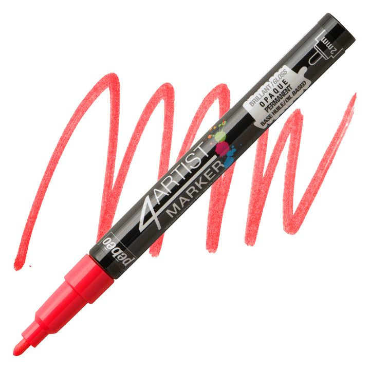 4ARTIST MARKER Pébéo su base olio 2mm – rosso