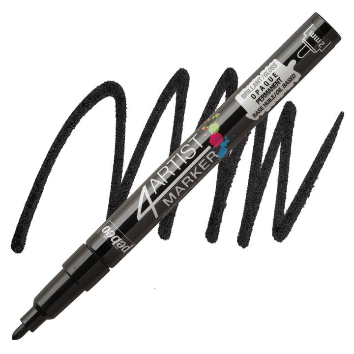 4ARTIST MARKER Pébéo su base olio 2mm – nero