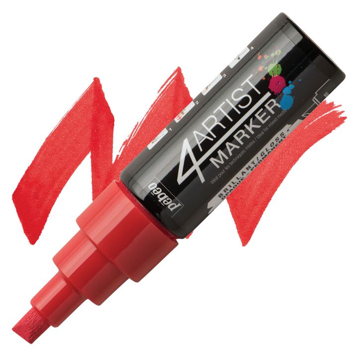 4ARTIST MARKER Pébéo su base olio 8mm – rosso