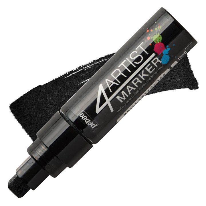 4ARTIST MARKER Pébéo su base olio 15mm | varie sfumature - nero