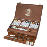 Cofanetto in legno Schmincke NORMA Professional, 15 x 35 ml + bianco 120 ml