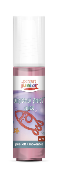 Colore per vetro window paint 20 ml – rosso