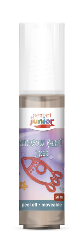 Colore per vetro window paint 20 ml – marrone