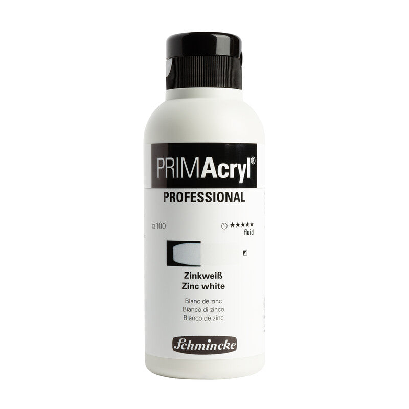 Colori acrilici Schmincke PRIMAcryl Professional 250 ml – 100 Bianco di zinco fluido