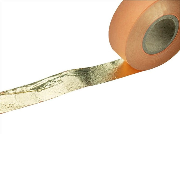 Fette metalliche dorate in rotolo 2,5 cm x 50 m