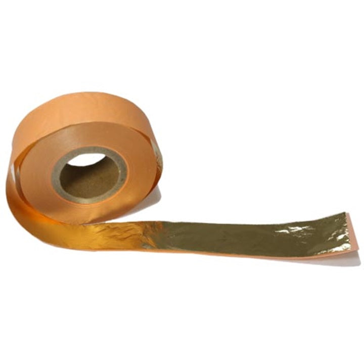 Fette metalliche dorate in rotolo 2,5 cm x 50 m